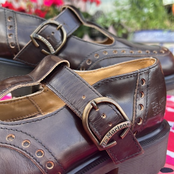 Dr. Martens Brown Leather Flats - Picture 7 of 16